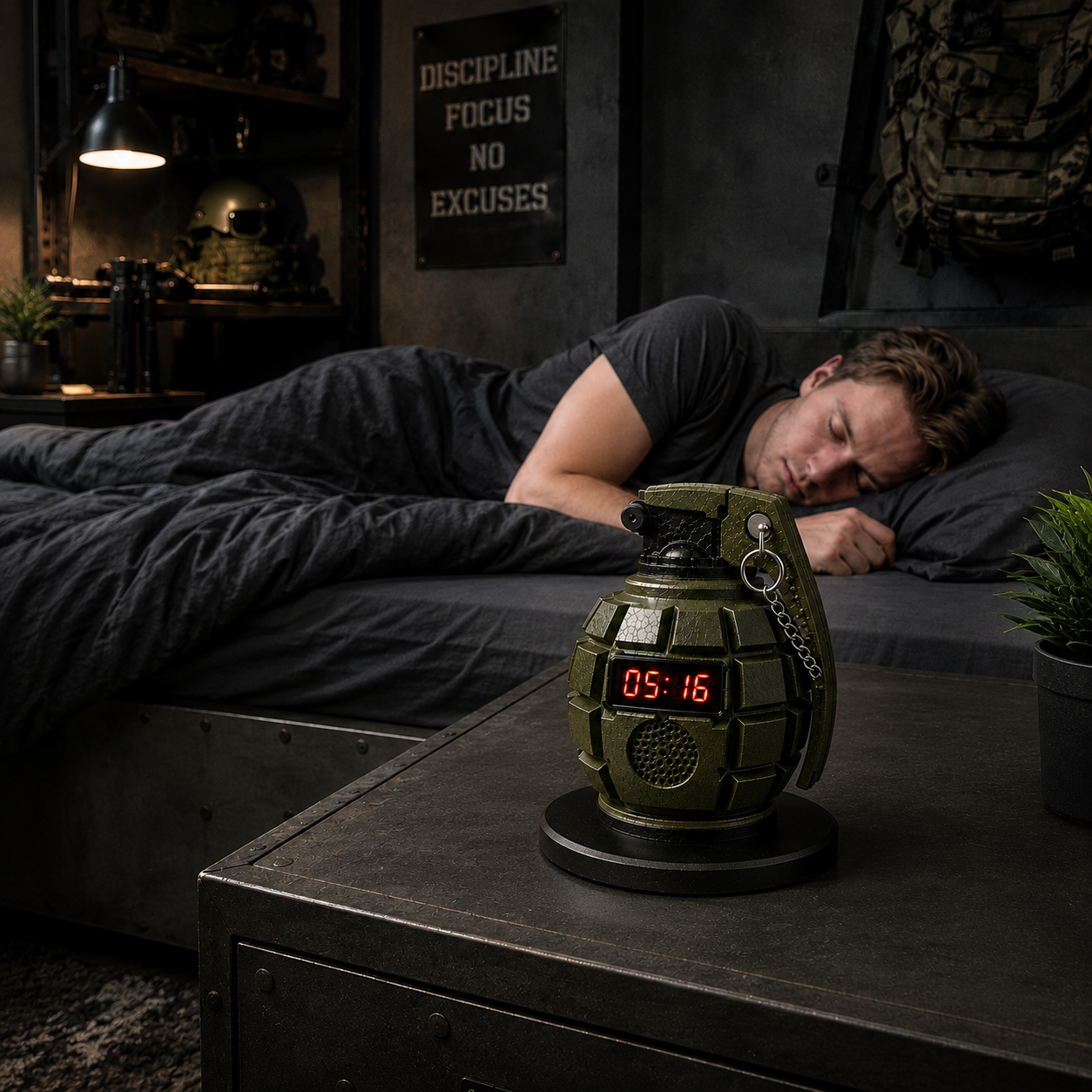 Early Drill™ Grenade Alarm Clock