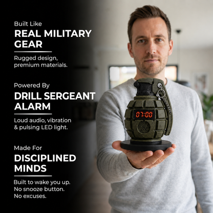 Early Drill™ Grenade Alarm Clock